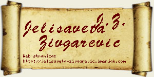 Jelisaveta Zivgarević vizit kartica